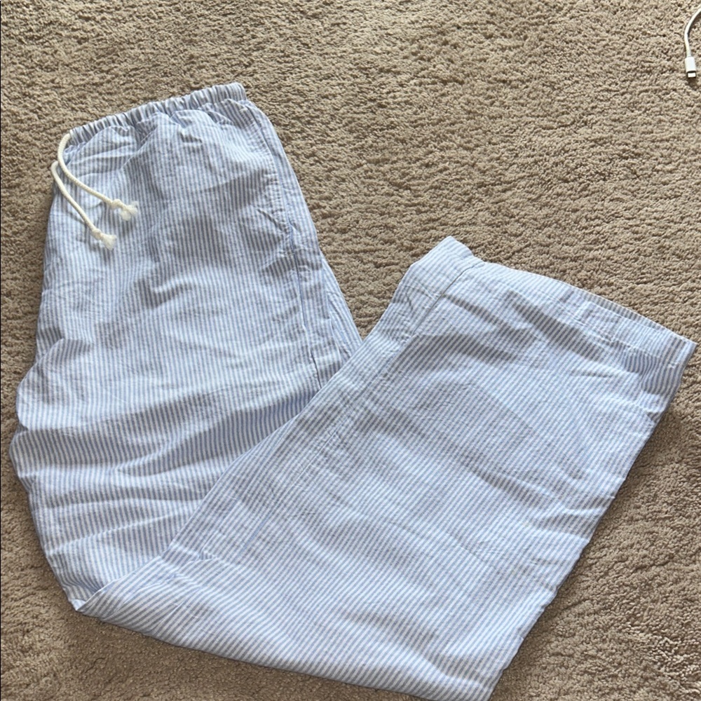 Blue Brandy Melville Striped Pants